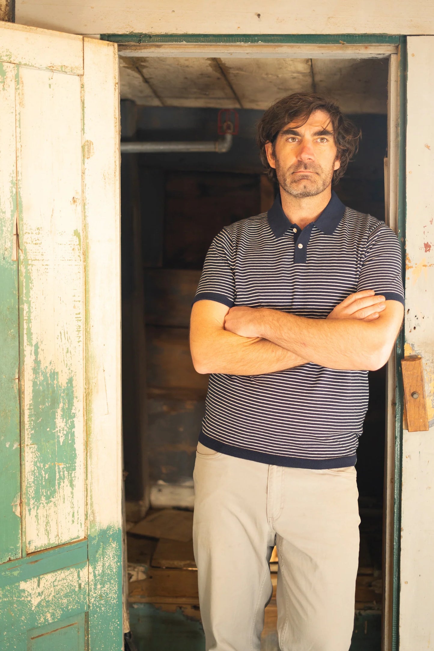 Seawell Striped Knit Polo
