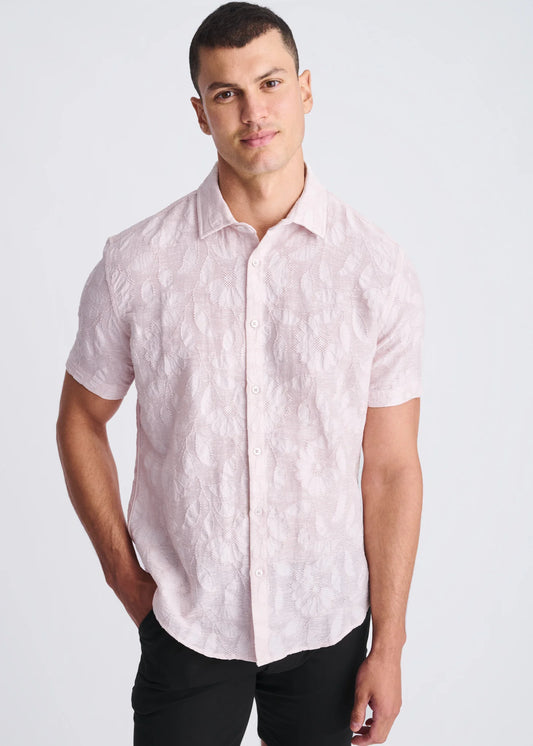 Lightweight Jacquard Short Sleeve Shirt