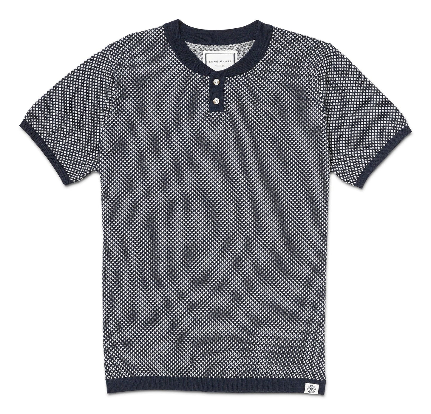 Edgartown Seawell Knit Henley Tee