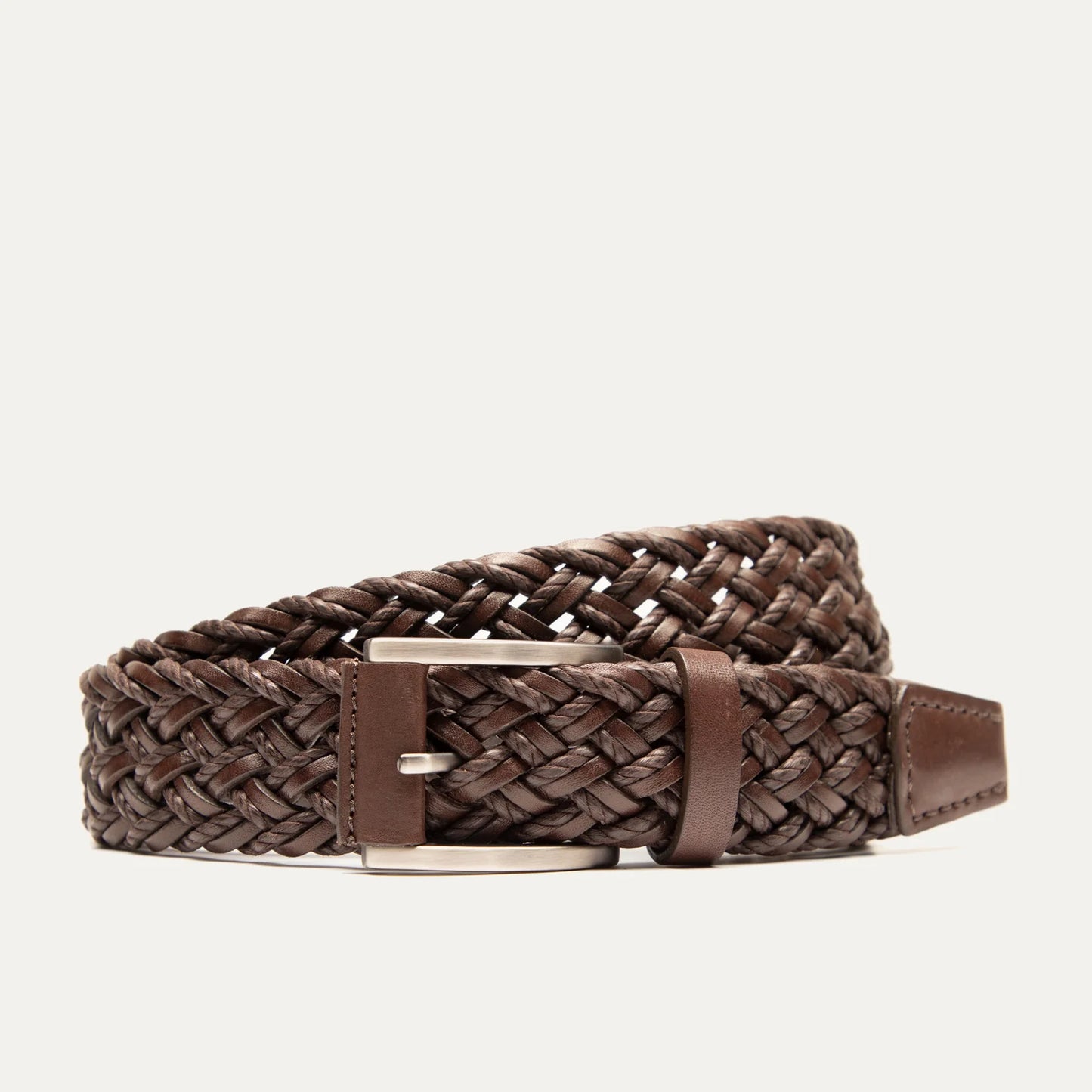 Leather & Braided Wax Cord Belt