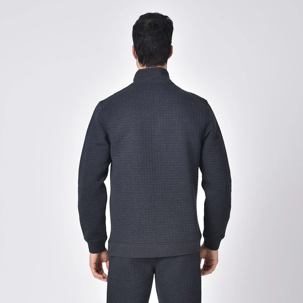 Quilted Half Zip Pullover Jacket