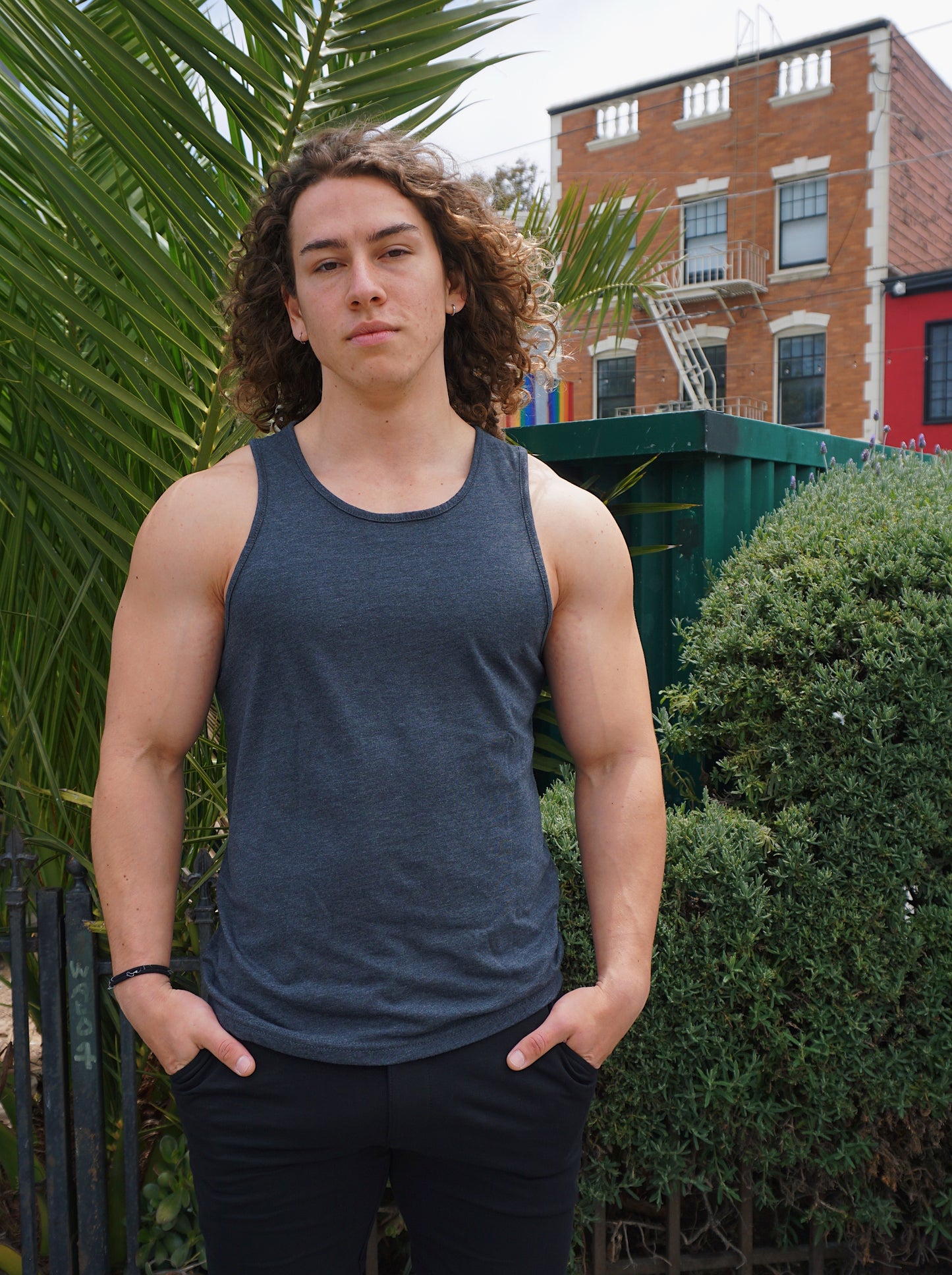 ROLO TANK TOP - CHARCOAL
