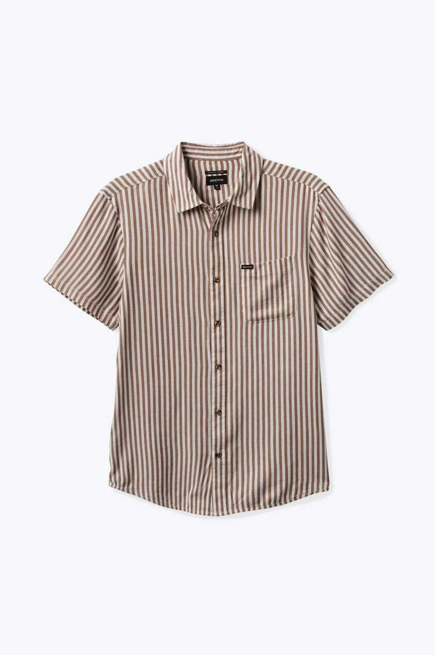 Charter Herringbone Stripe S/S Woven