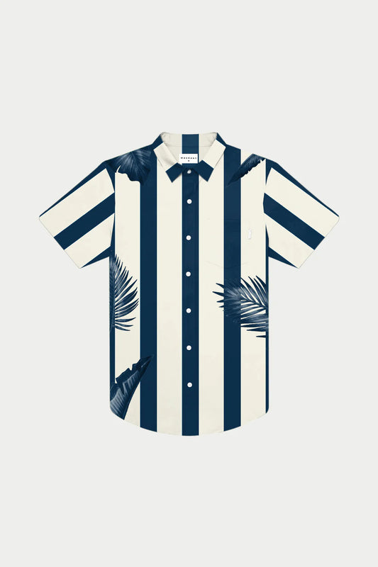 Blue Palm Weekend Shirt