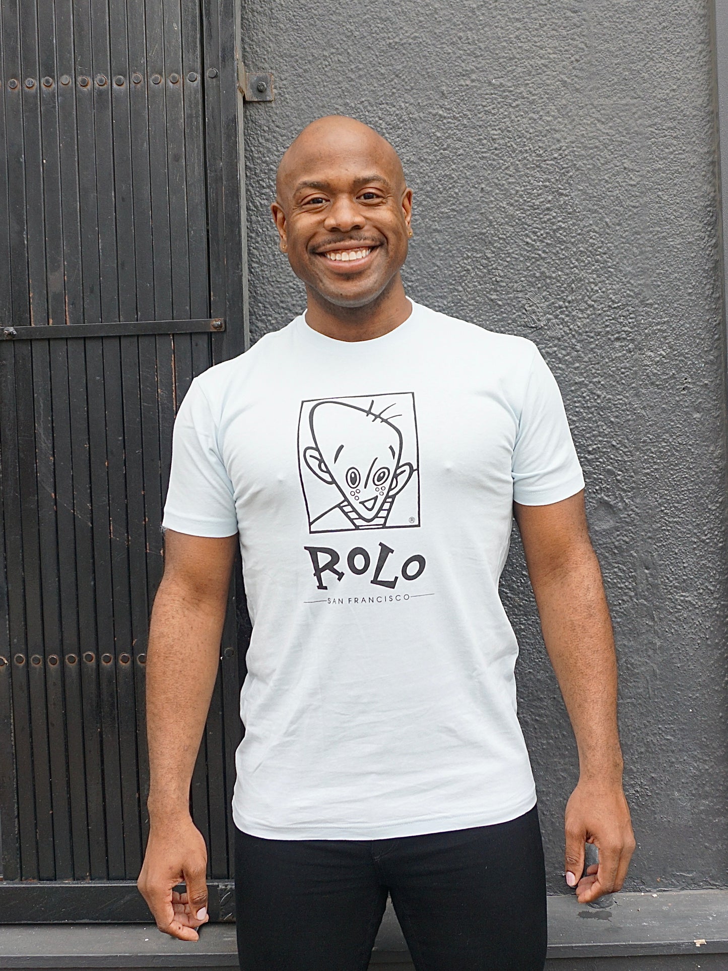 ROLO ORIGINALS LOGO TEE - BLACK ON WHITE