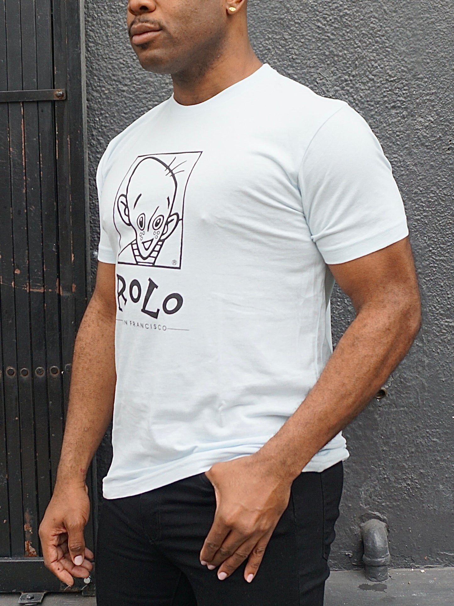 ROLO ORIGINALS LOGO TEE - BLACK ON WHITE