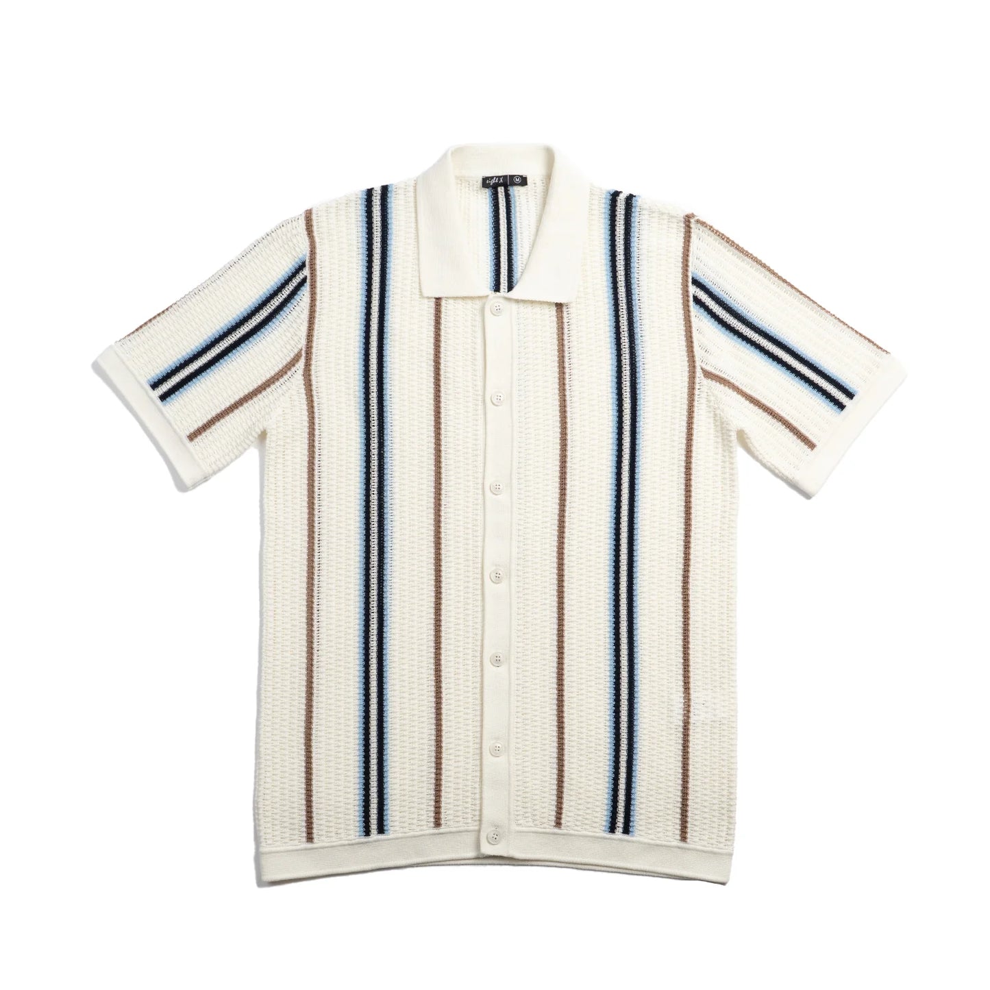 Fisherman Crochet S/S Button-Up Shirt