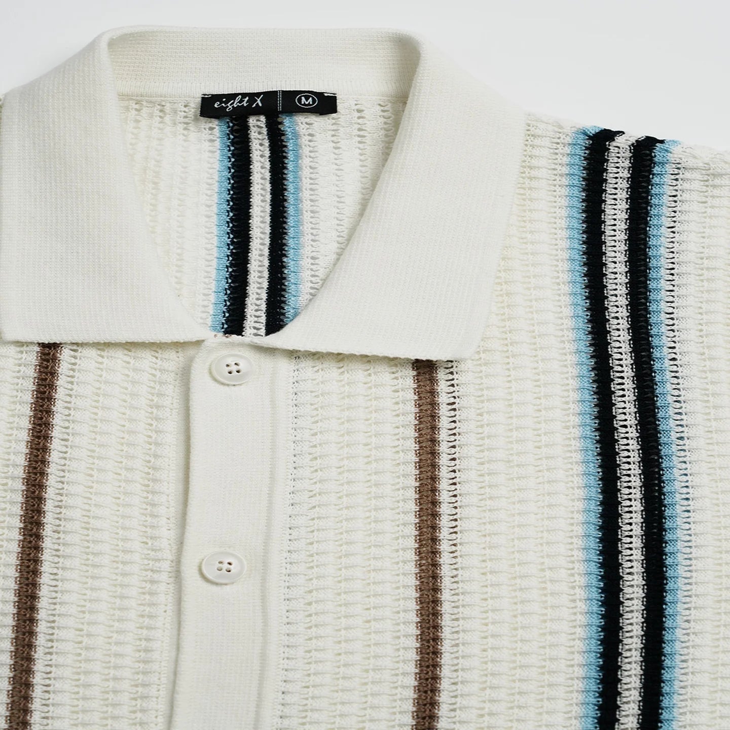 Fisherman Crochet S/S Button-Up Shirt
