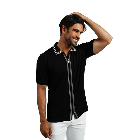Contour S/S Zip Knit Shirt