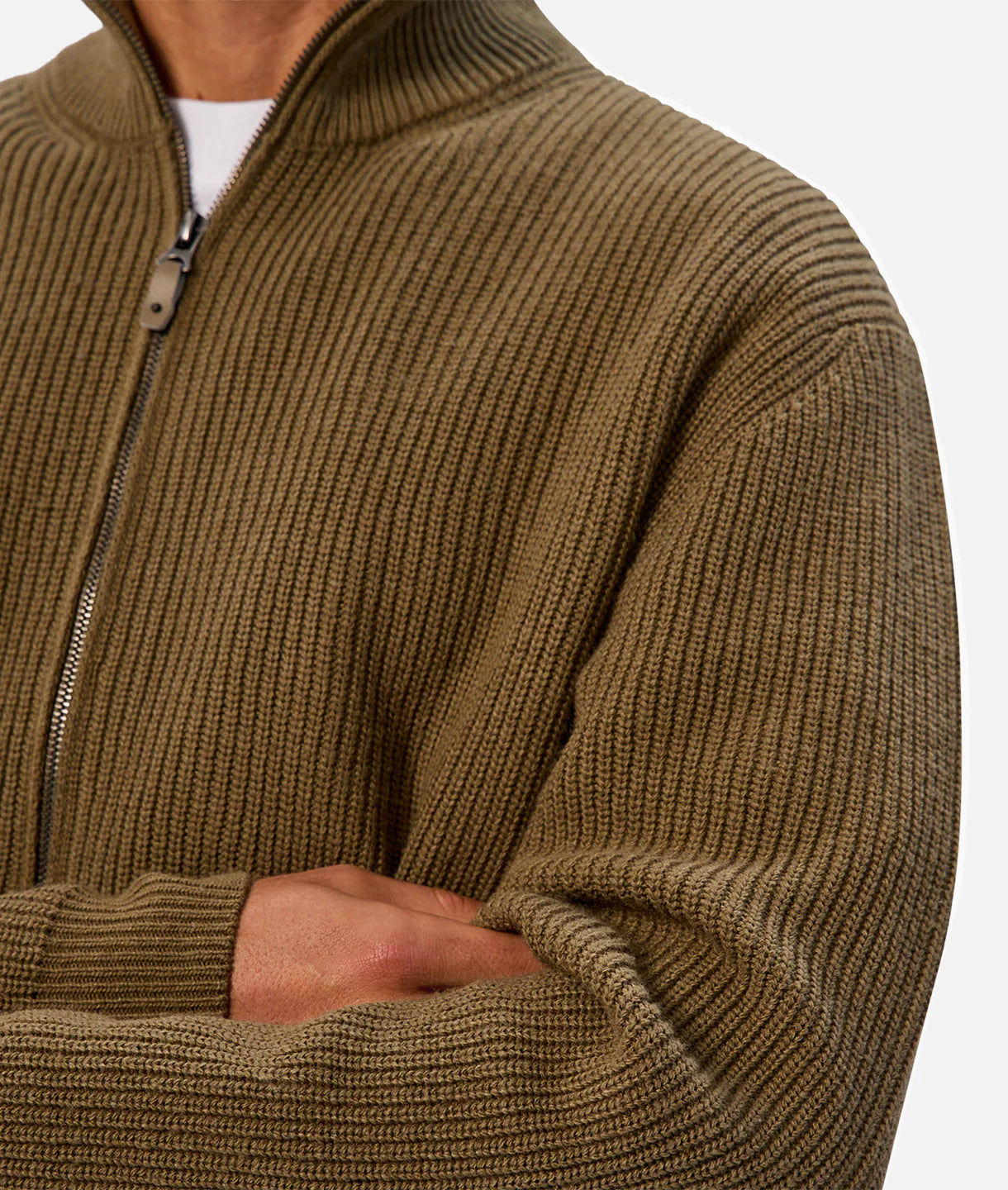 Brunswick Zip Through Knit