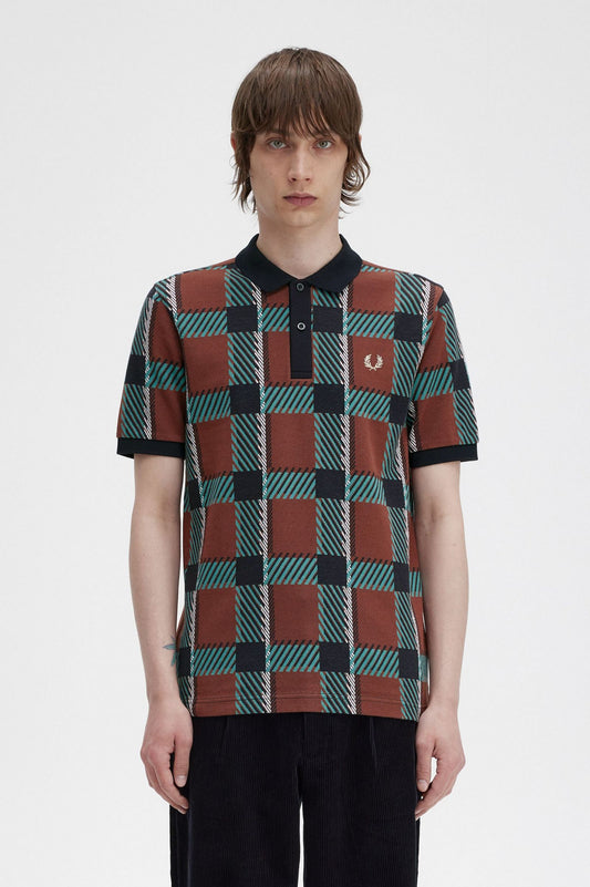 Glitch Tartan Polo Shirt