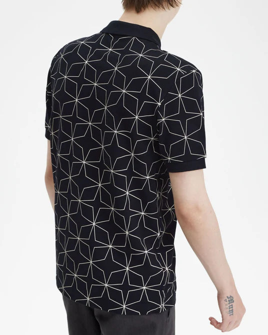 Geometric Polo Shirt