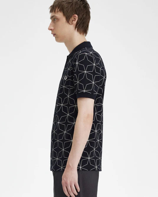 Geometric Polo Shirt