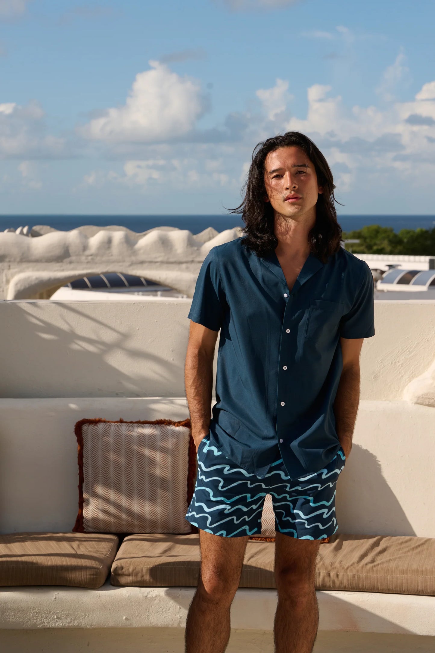 90's Wave Swim Short