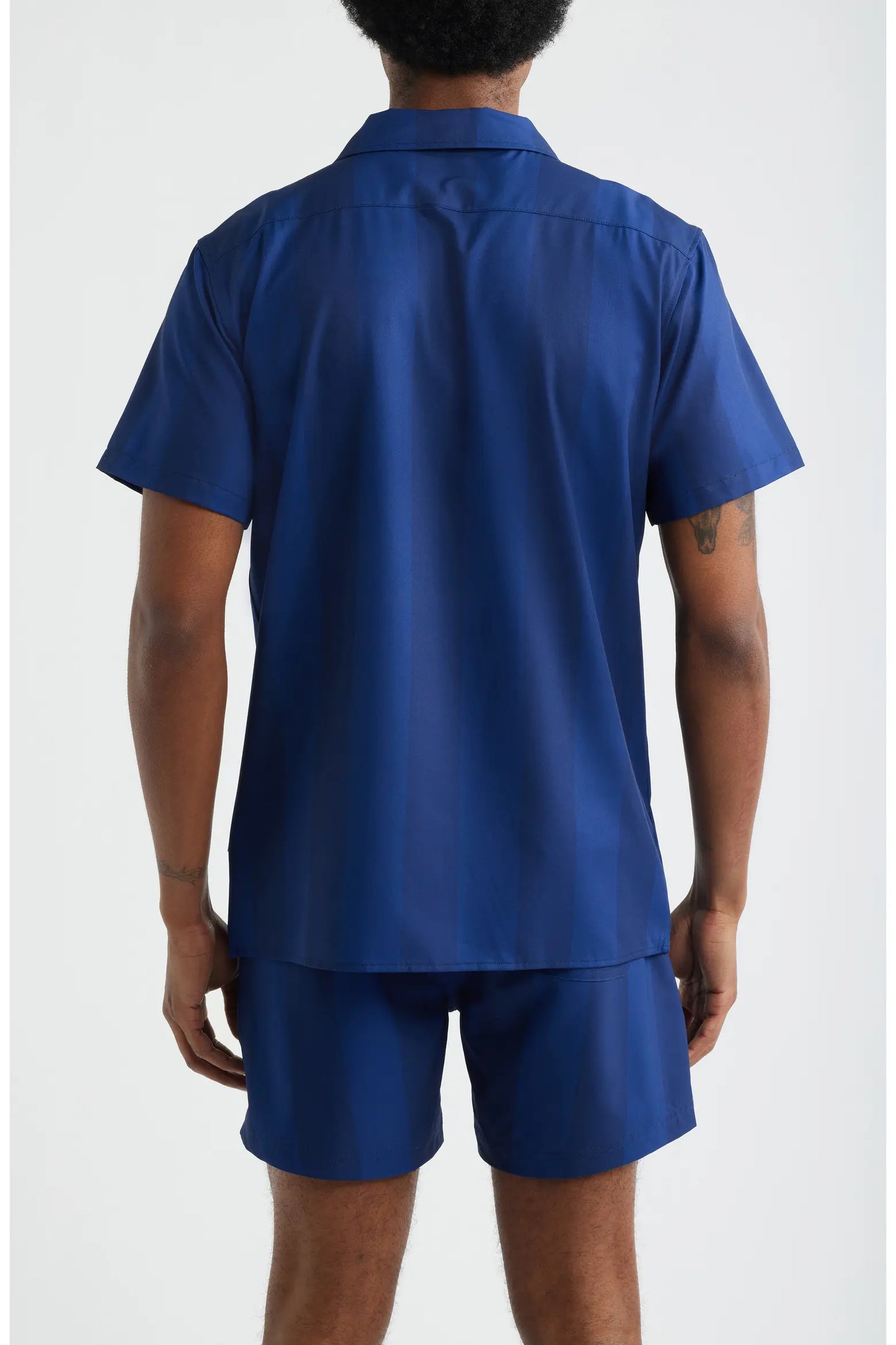 Navy Tonal Cabana Weekend Shirt