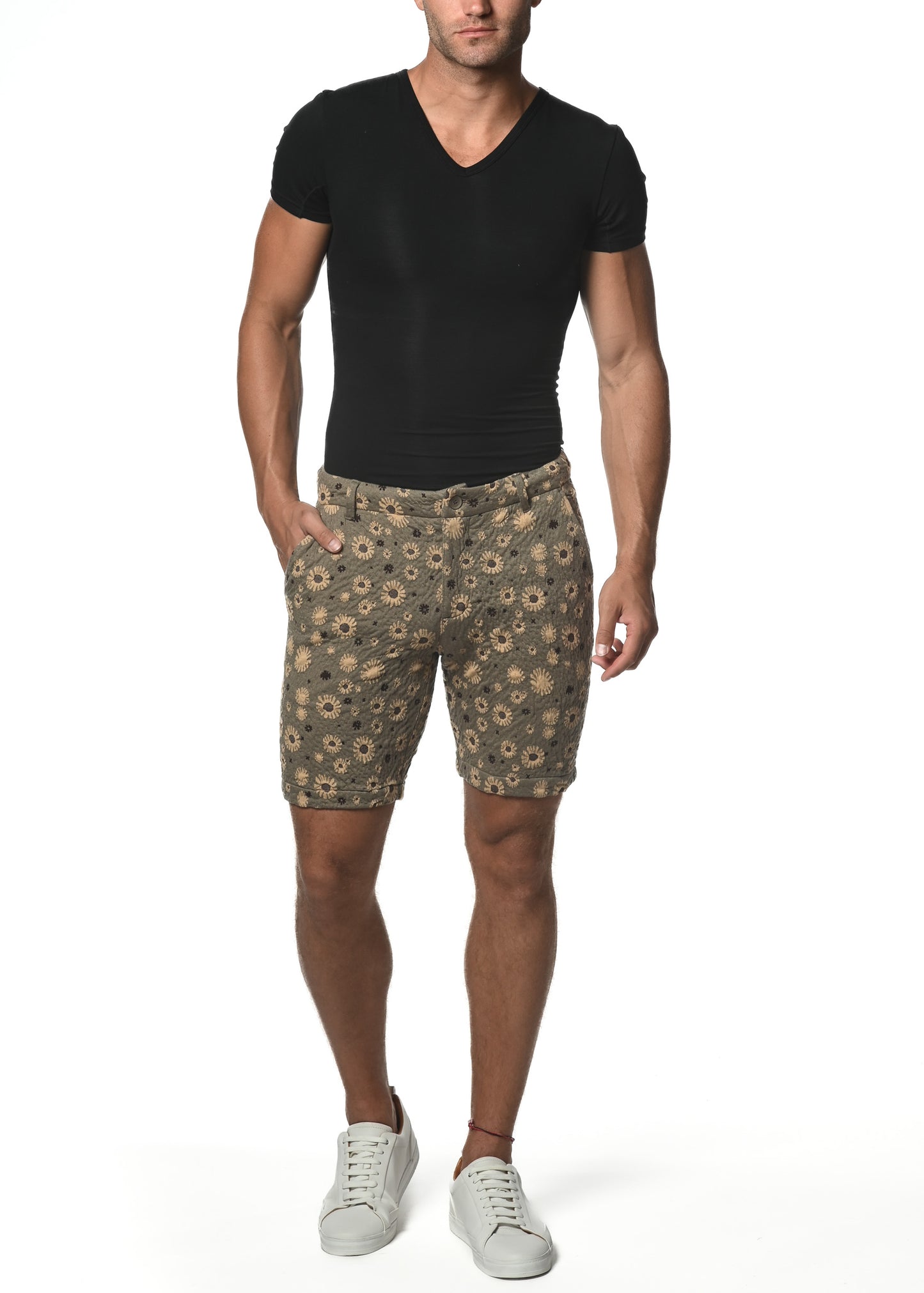 8" Stretch Knit Jacquard Short