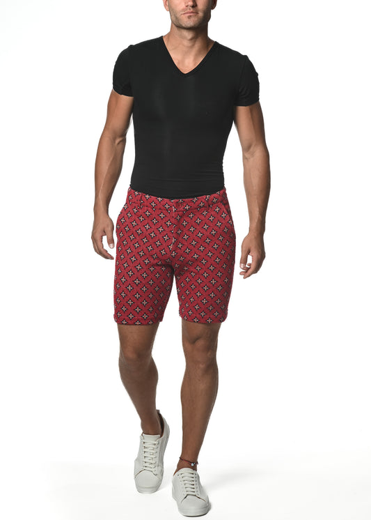 8" Stretch Knit Jacquard Short