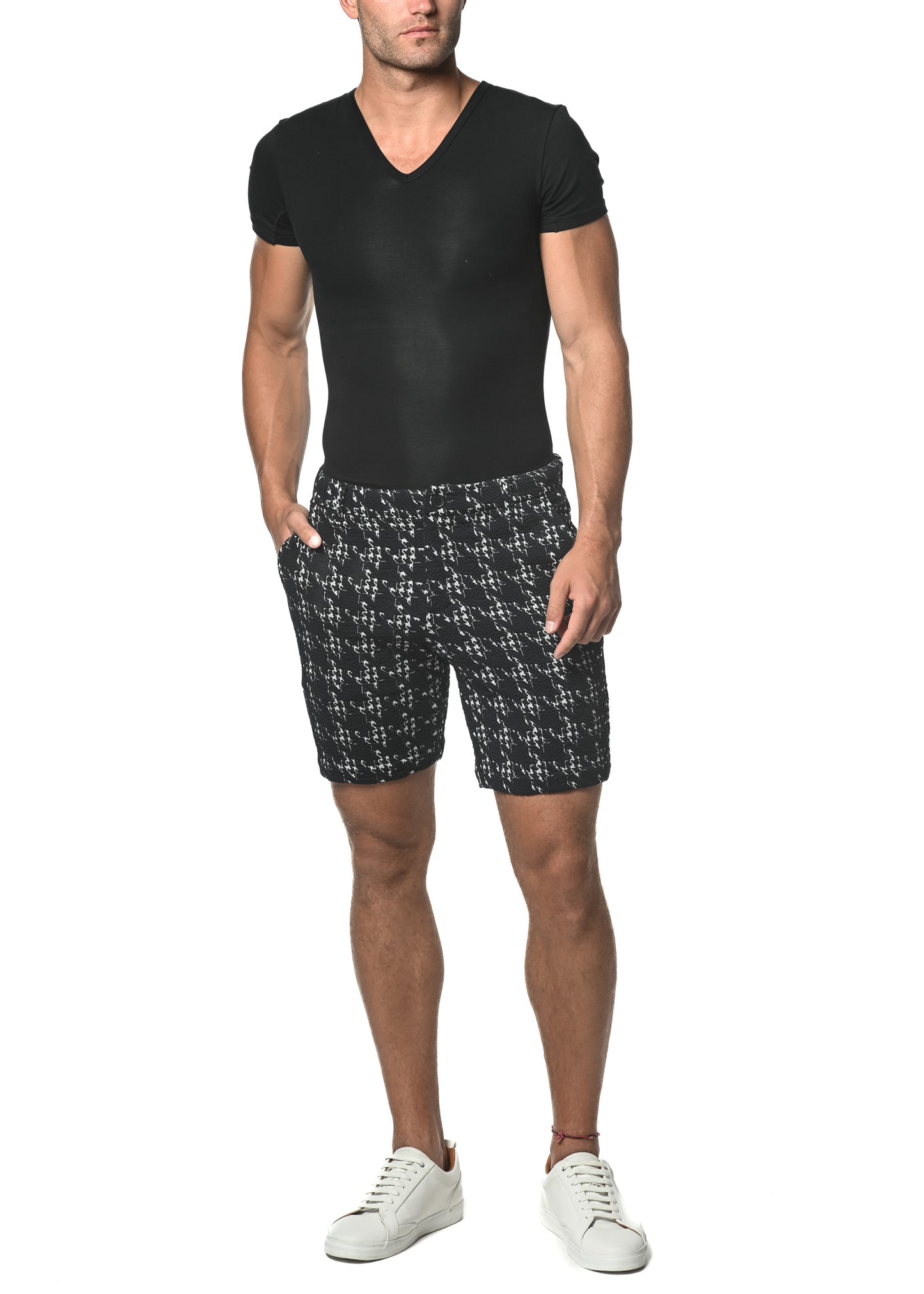 8" Stretch Knit Jacquard Short