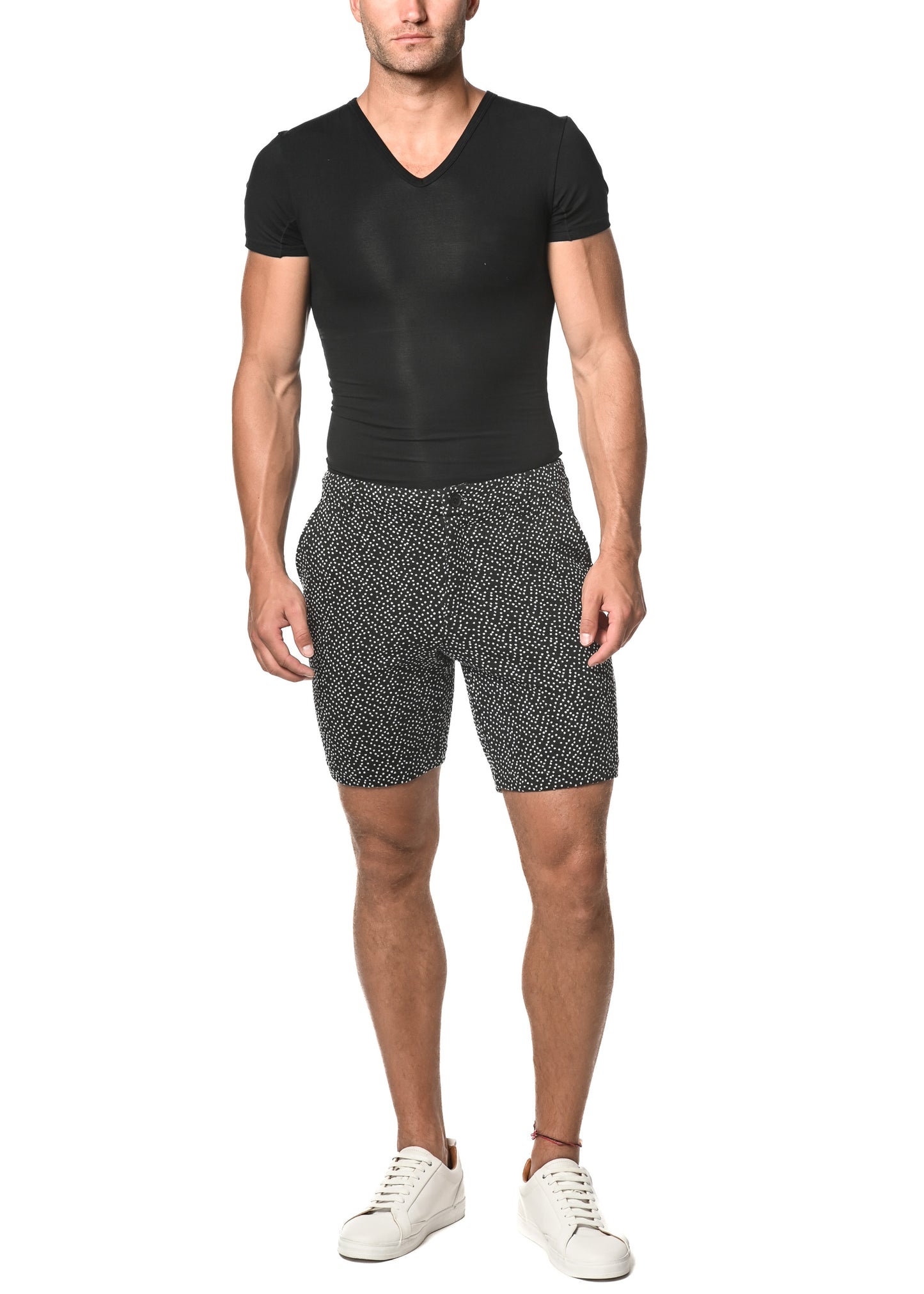 8" Stretch Knit Jacquard Short