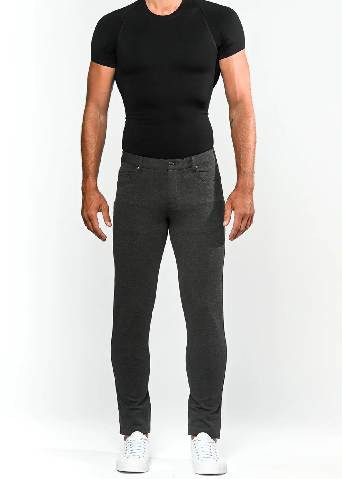 5 Pocket Stretch Knit Jeans 32" Inseam