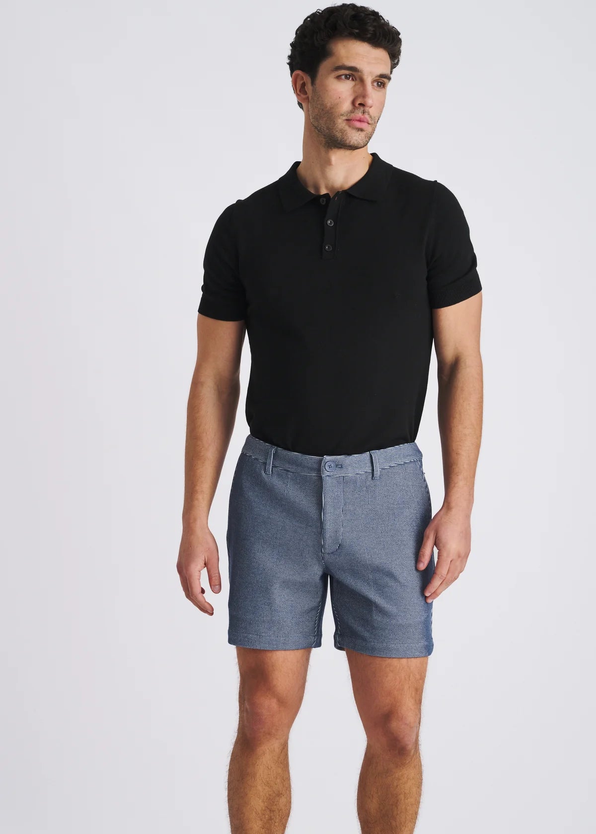 6"Inseam Stretch Knit Chino Shorts