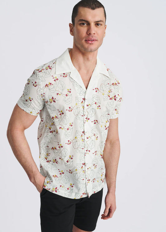 Embroidered Short Sleeve Woven Shirt