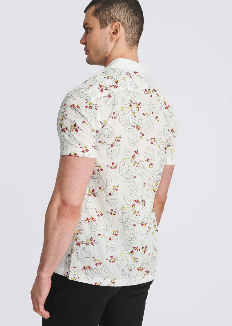 Embroidered Short Sleeve Woven Shirt