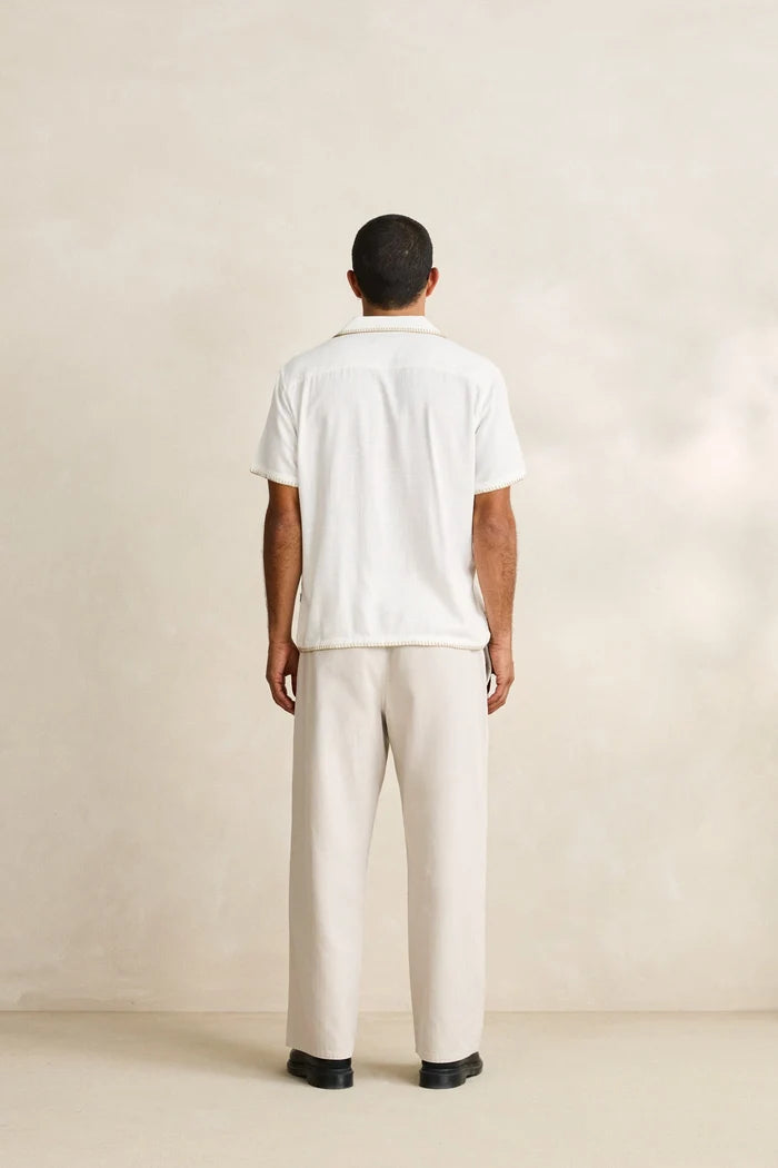 Linen Whip Stitch S/S Shirt