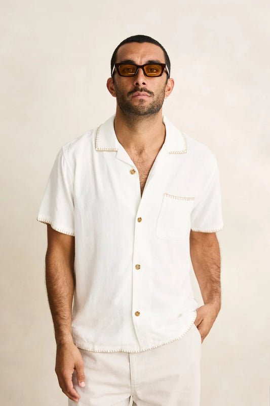 Linen Whip Stitch S/S Shirt