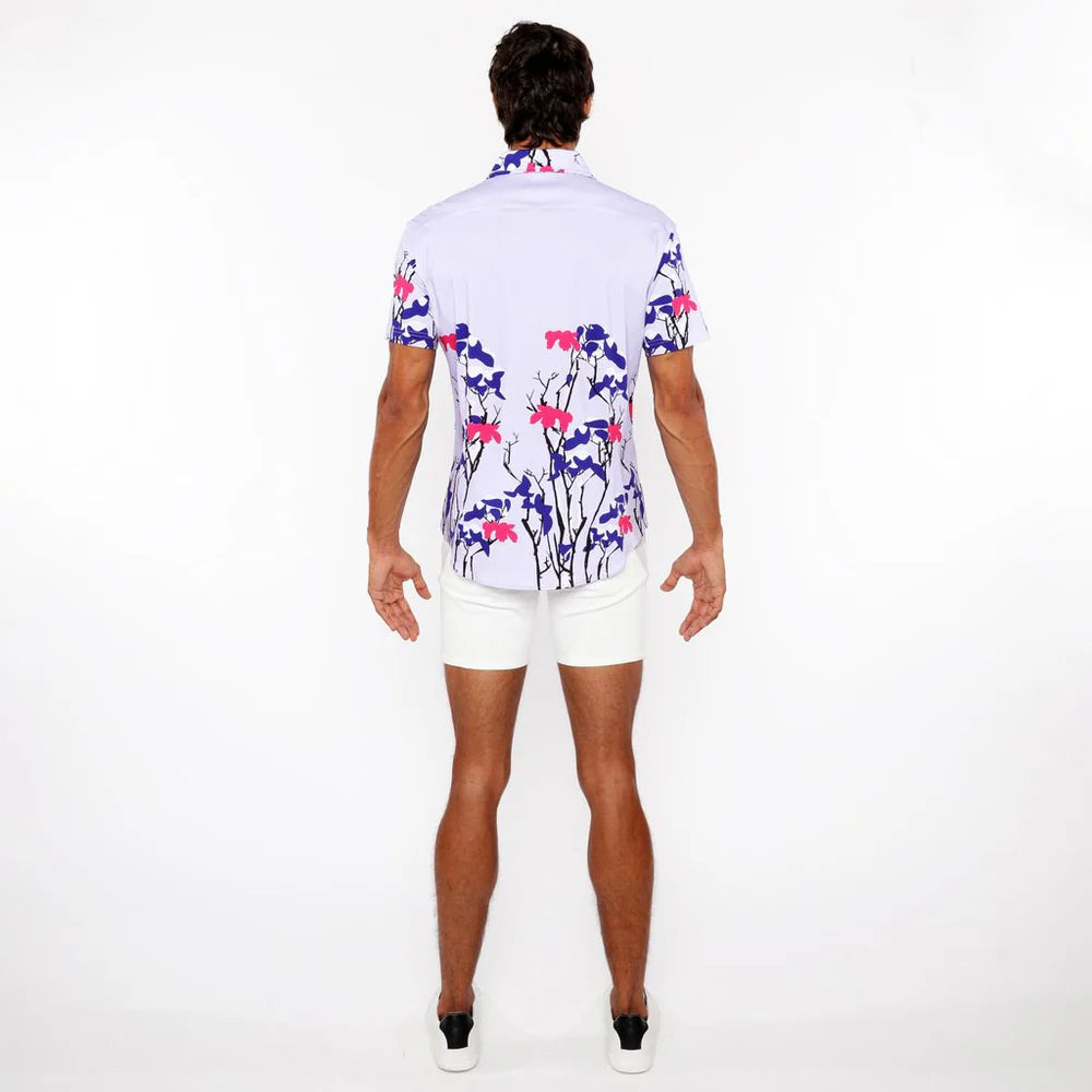 Print Cotton Jersey Knit S/S Shirt