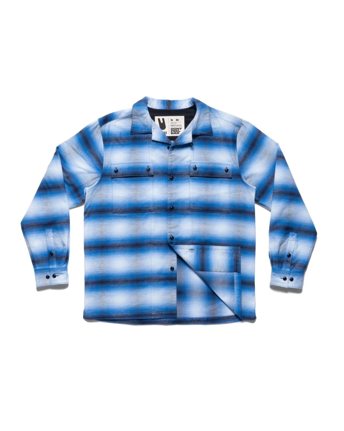 Biodegradable Ombre Flannel Shirt