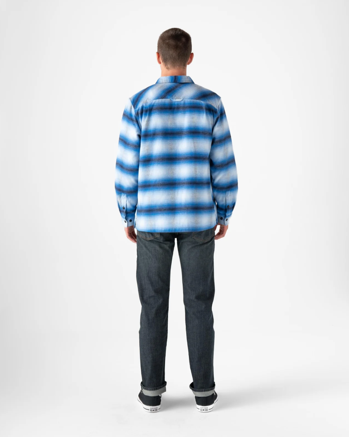 Biodegradable Ombre Flannel Shirt