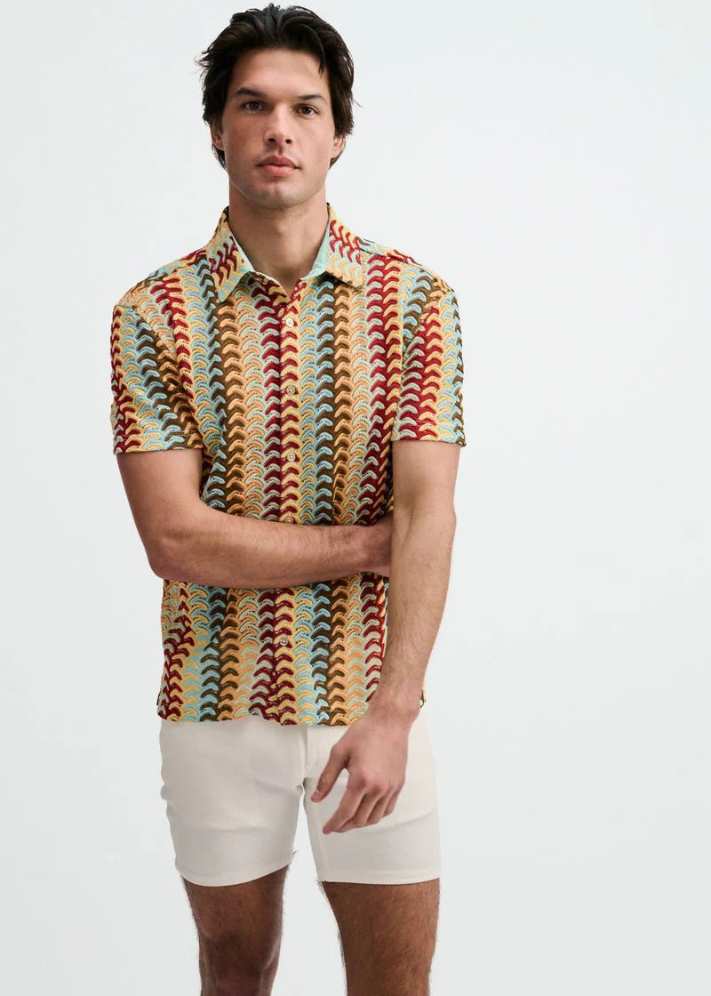 Open Mesh Knit S/S Shirt