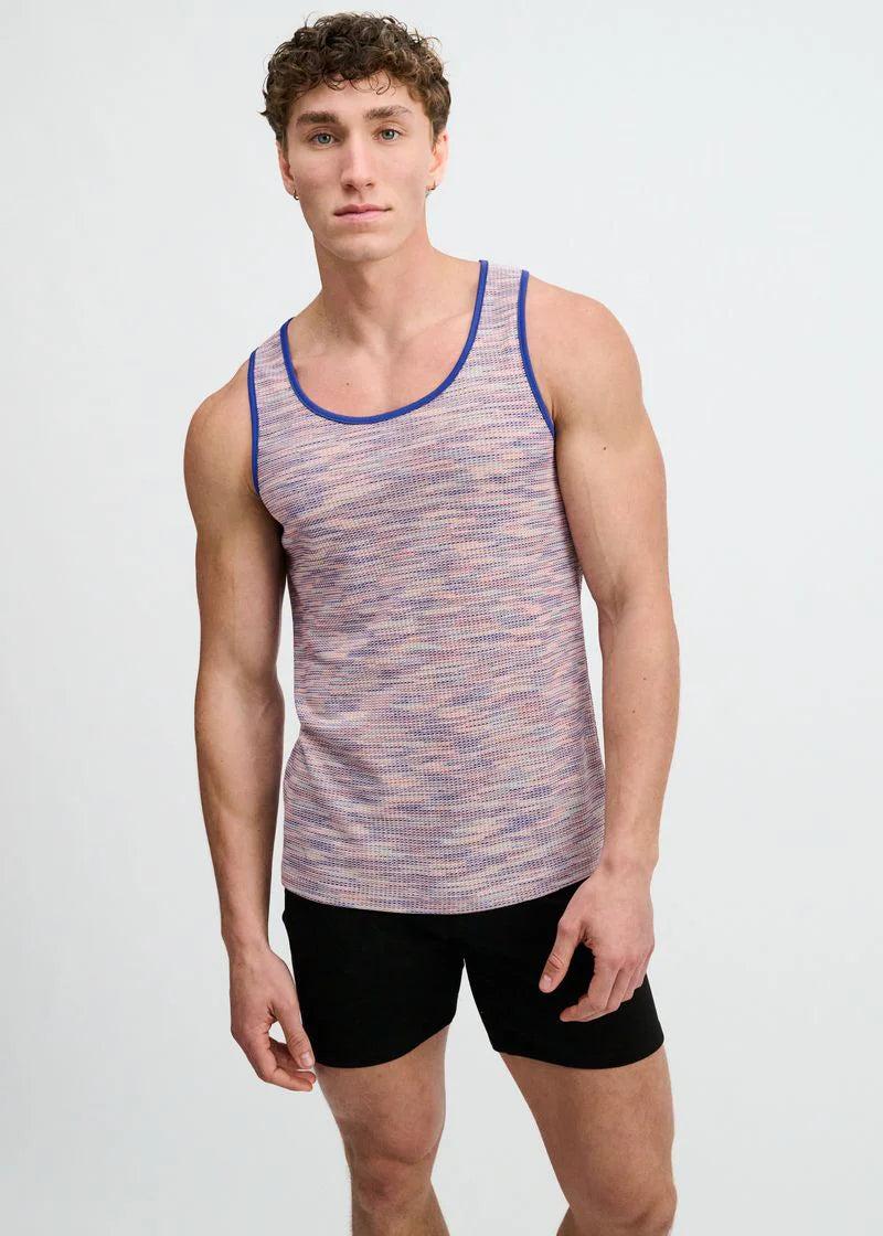 Textured Stretch Knit Tank