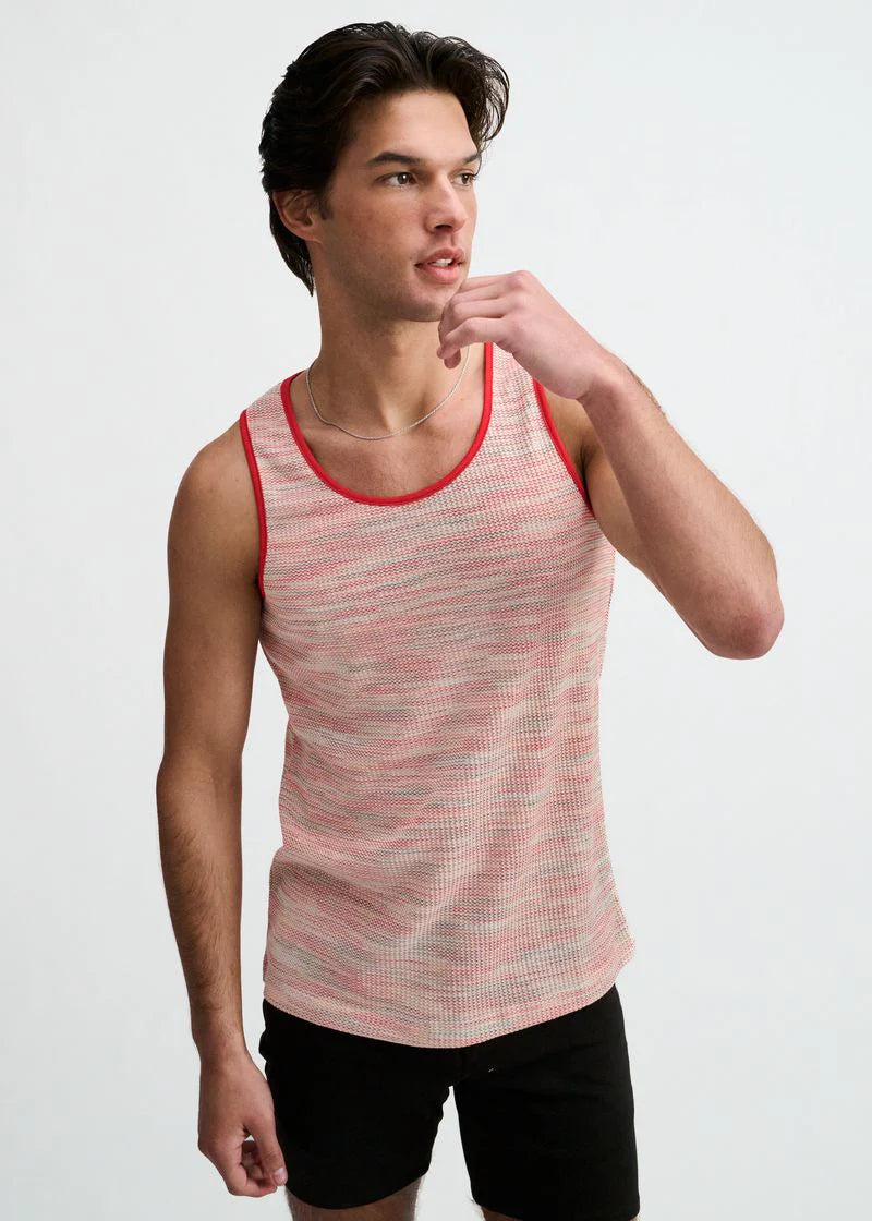 Textured Stretch Knit Tank