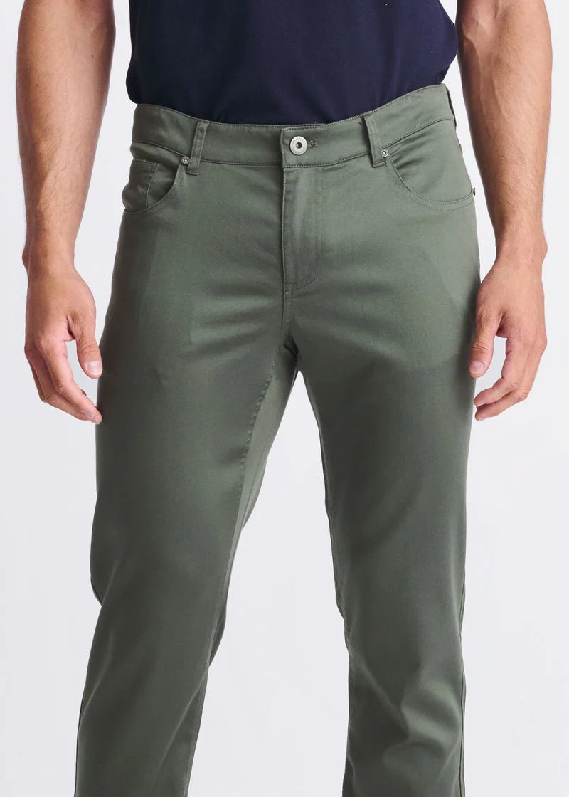 Lightweight Textured Stretch Woven 5 Pocket Jeans