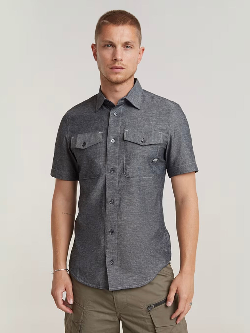 Marine Slim Shirt Short Sleeve 2.0