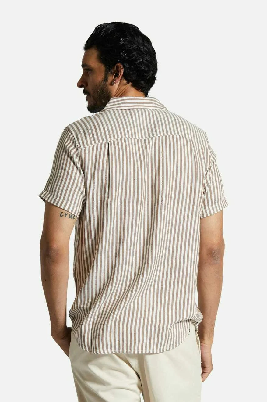 Charter Herringbone Stripe S/S Woven