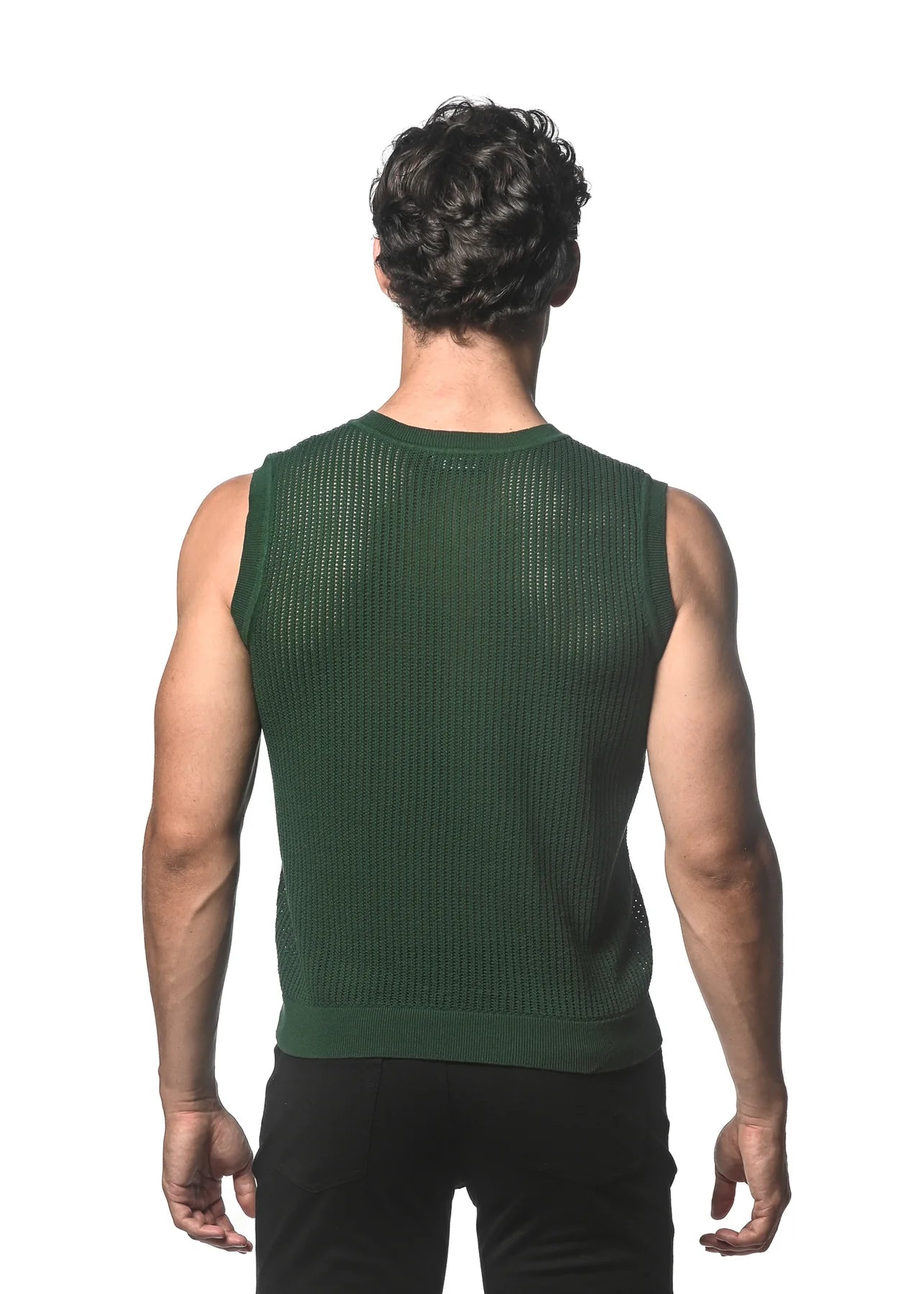 Open Mesh Knitted Vest