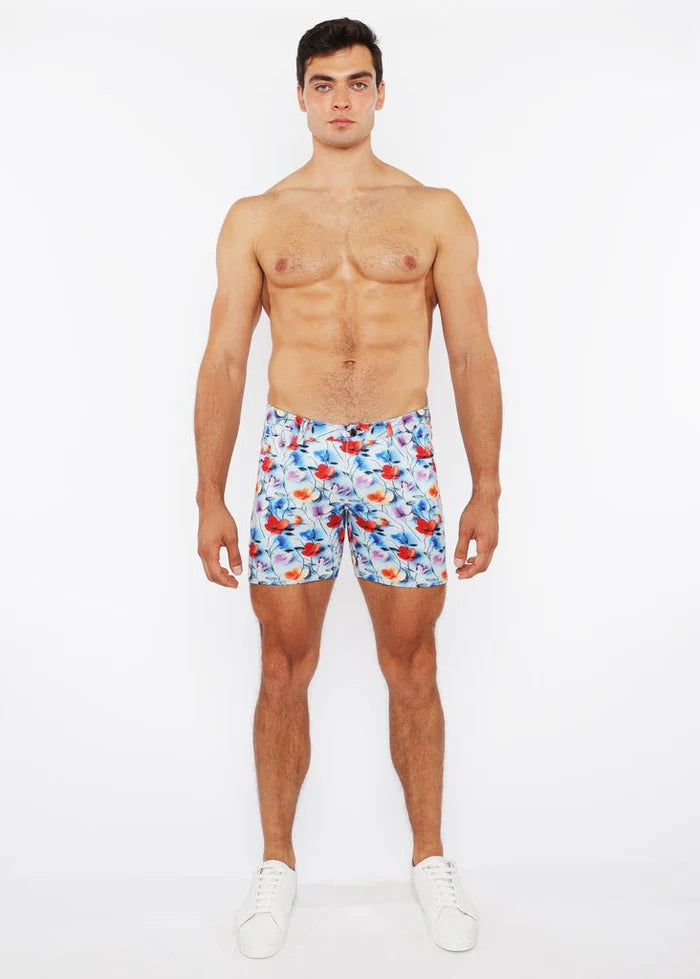 5" Inseam Printed Stretch Knit Short