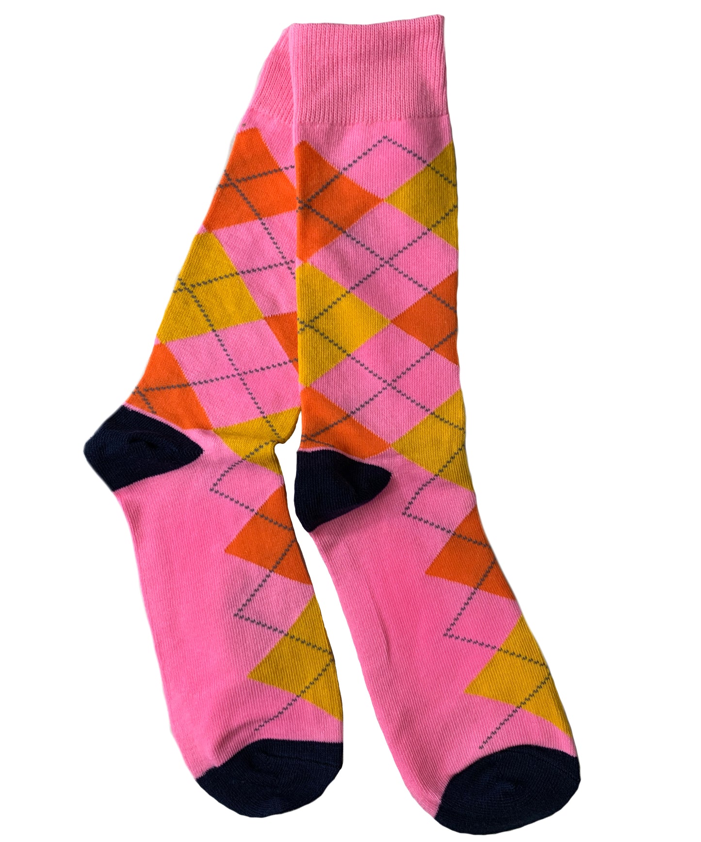 ROLO PREMIUM SOCKS BUBBLE GUM PINK PLAID