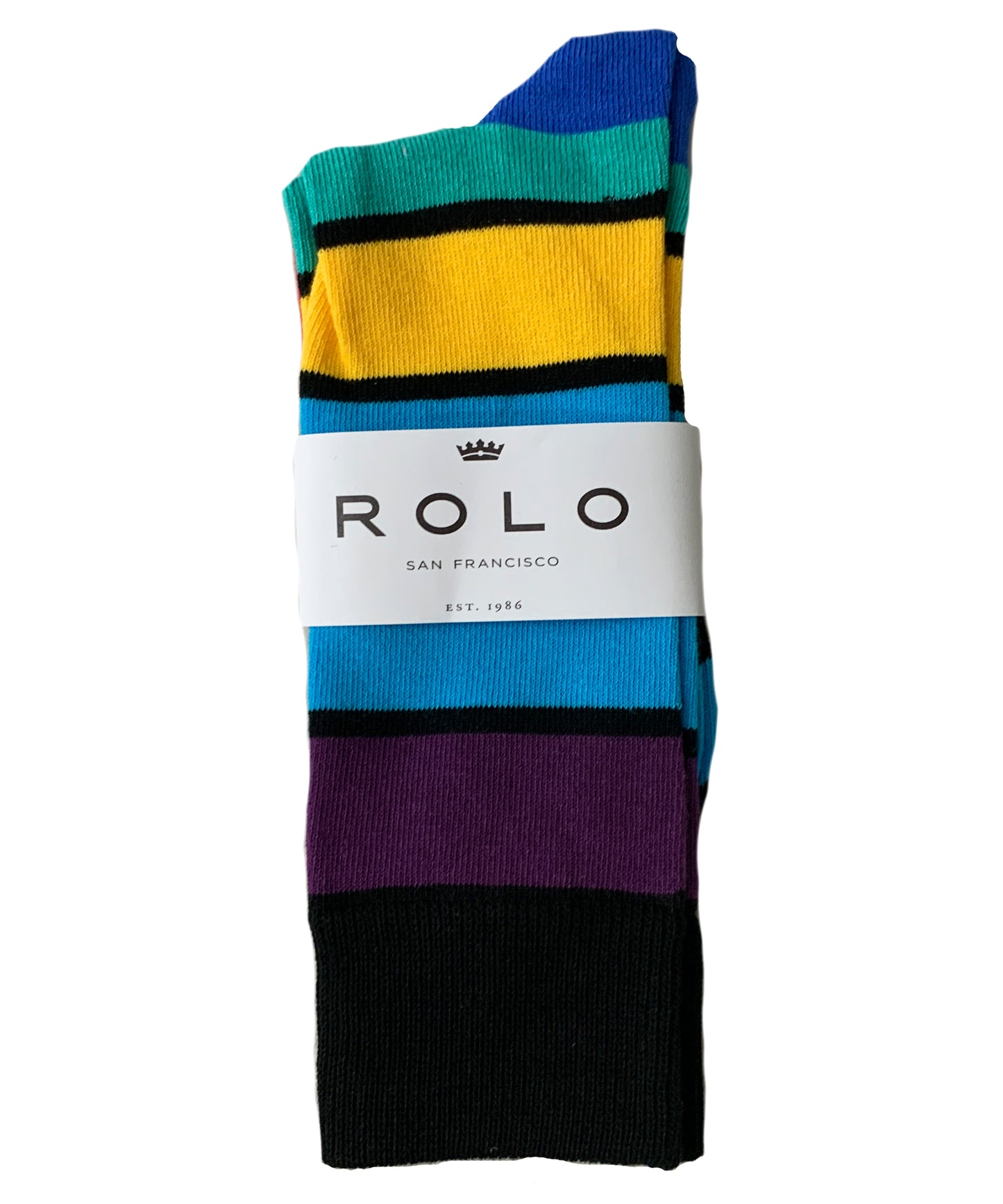 ROLO PREMIUM SOCKS COLOR BLOCK STRIPES