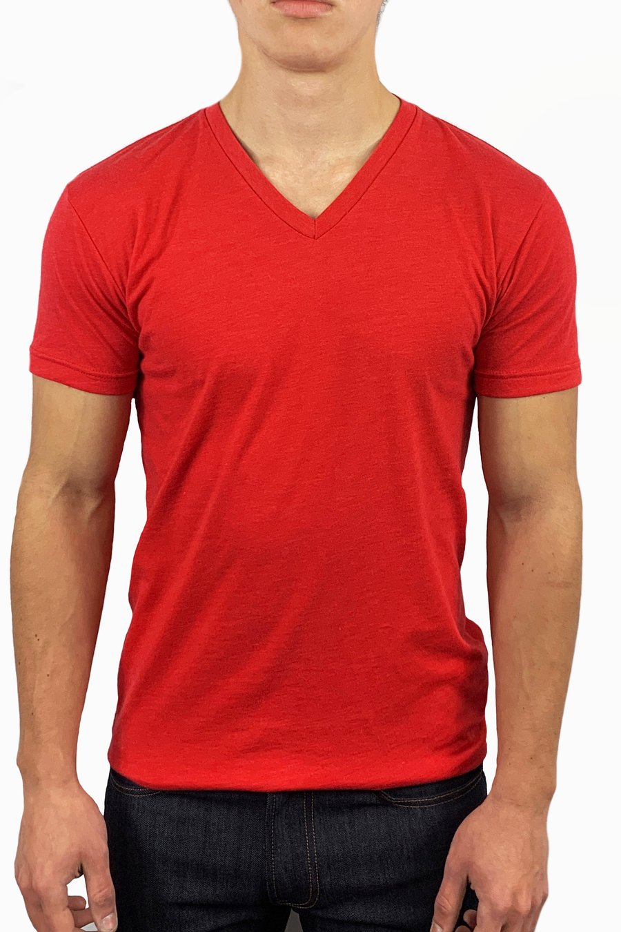 OLD PRODUCT ROLO BASIC V-NECK T-SHIRT RED