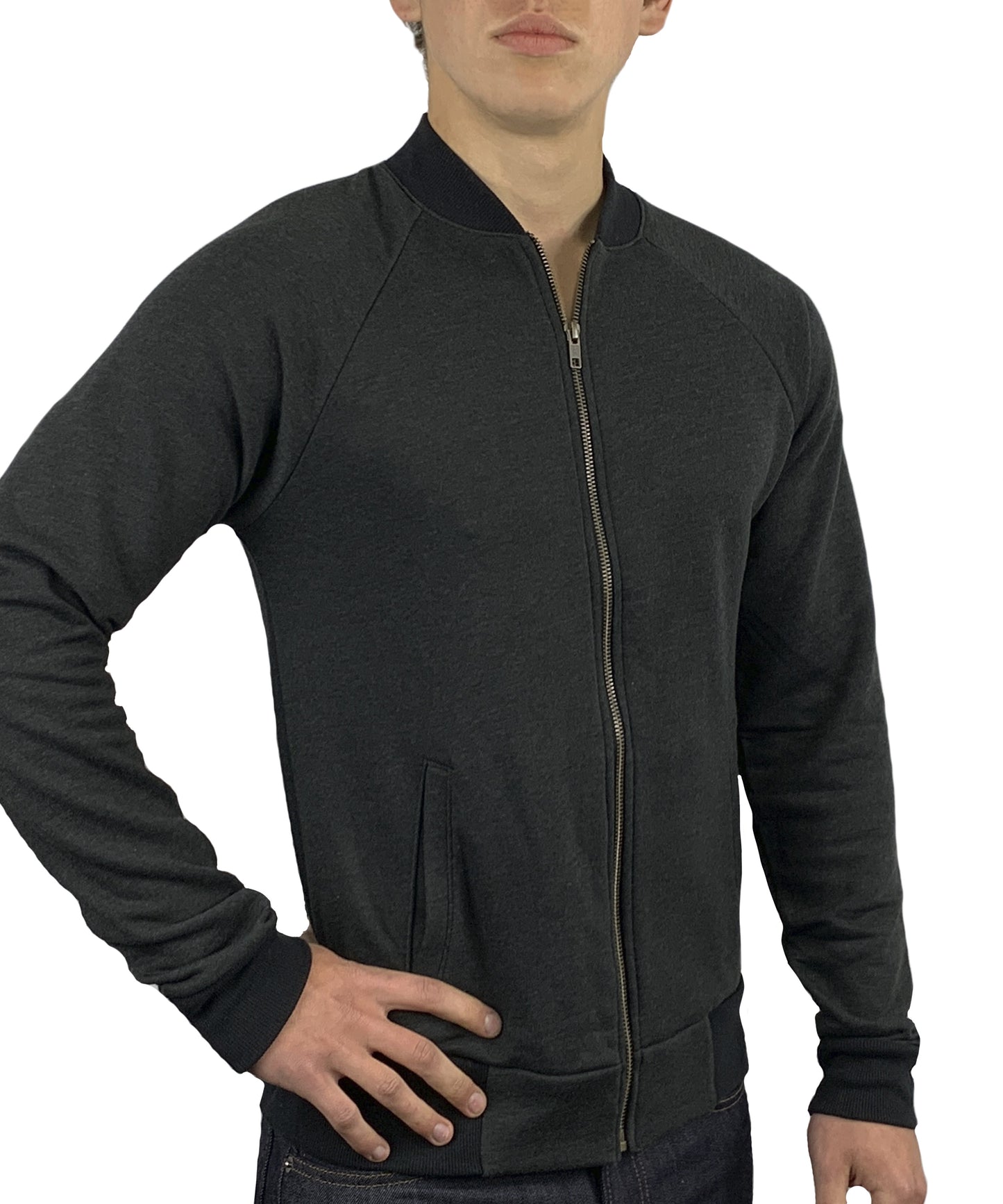 ROLO PREMIUM HEATHER BOMBER CHARCOAL